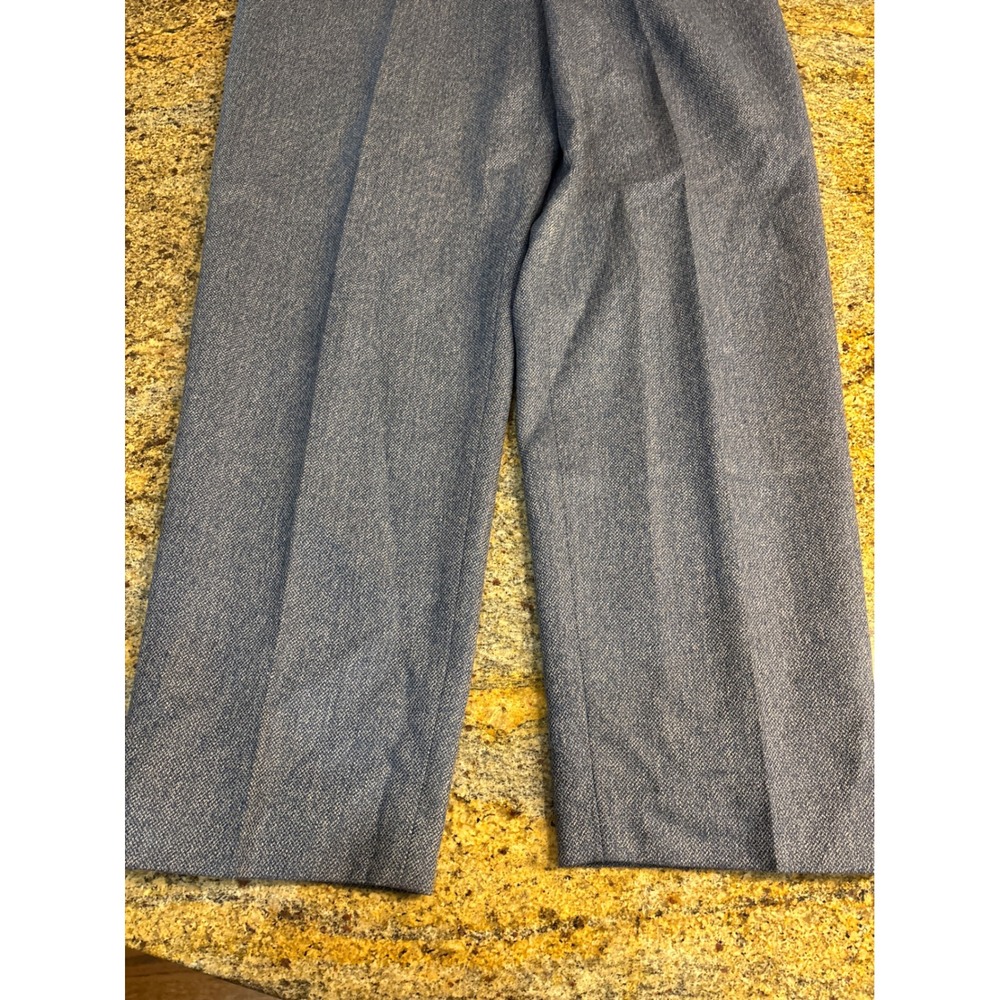Talbots Womens Blue 100% Wool 3 Button Blazer and Pant Suit Set 14 Professional - Picture 10 of 15